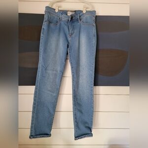 Free people roller crop jean, size 28, blue